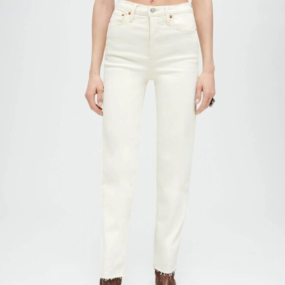 REDONE STOVE PIPE JEANS